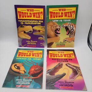 Who Would Win Lot of Beginning Reader Books by Jerry Pallotta - BK049